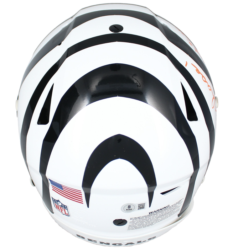 Ja'Marr Chase Autographed Bengals "24 Triple Crown" Speedflex Helmet Beckett