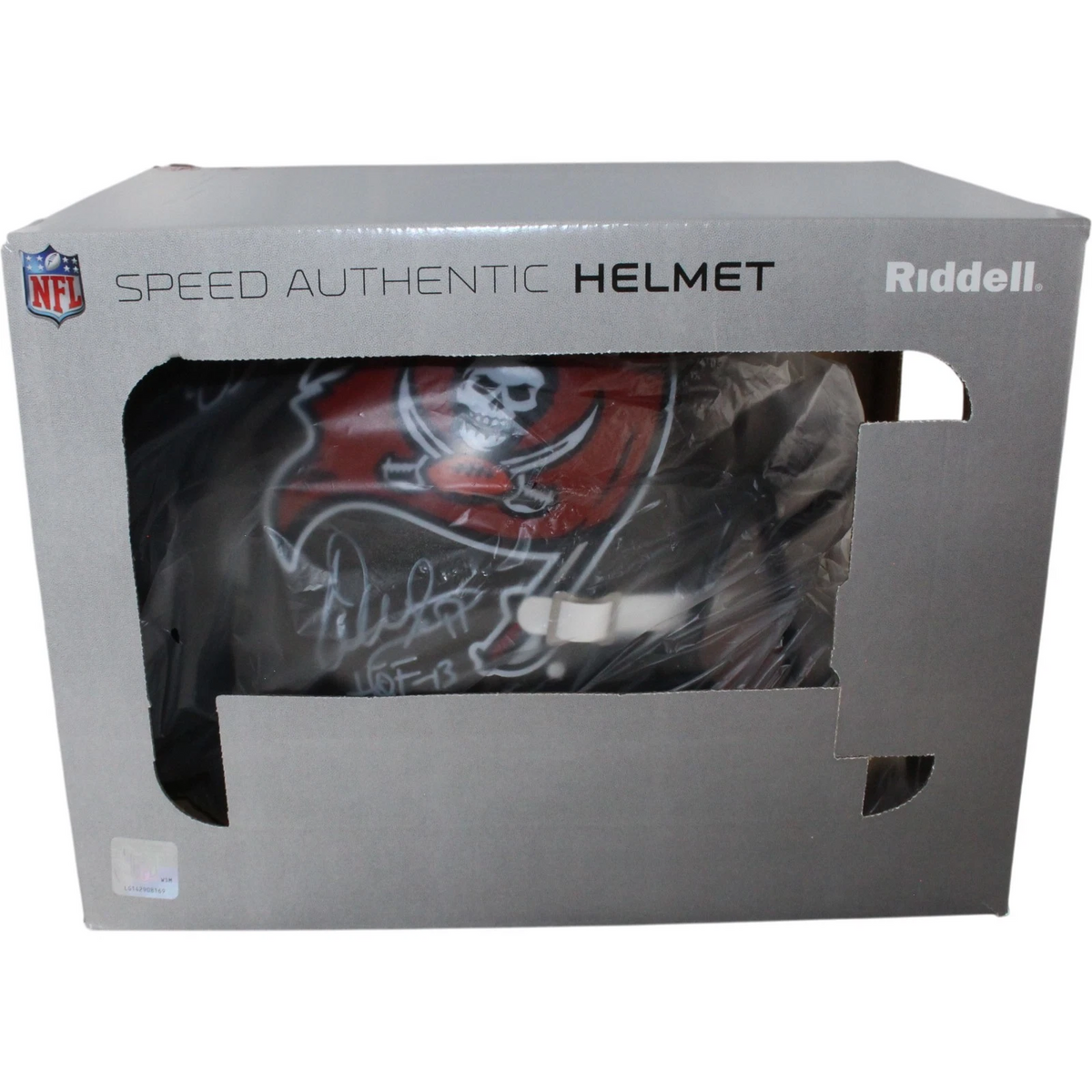 Tampa Bay Buccaneers SB 37 Brooks Sapp +4 Signed Pro TB Helmet Beckett W 54864