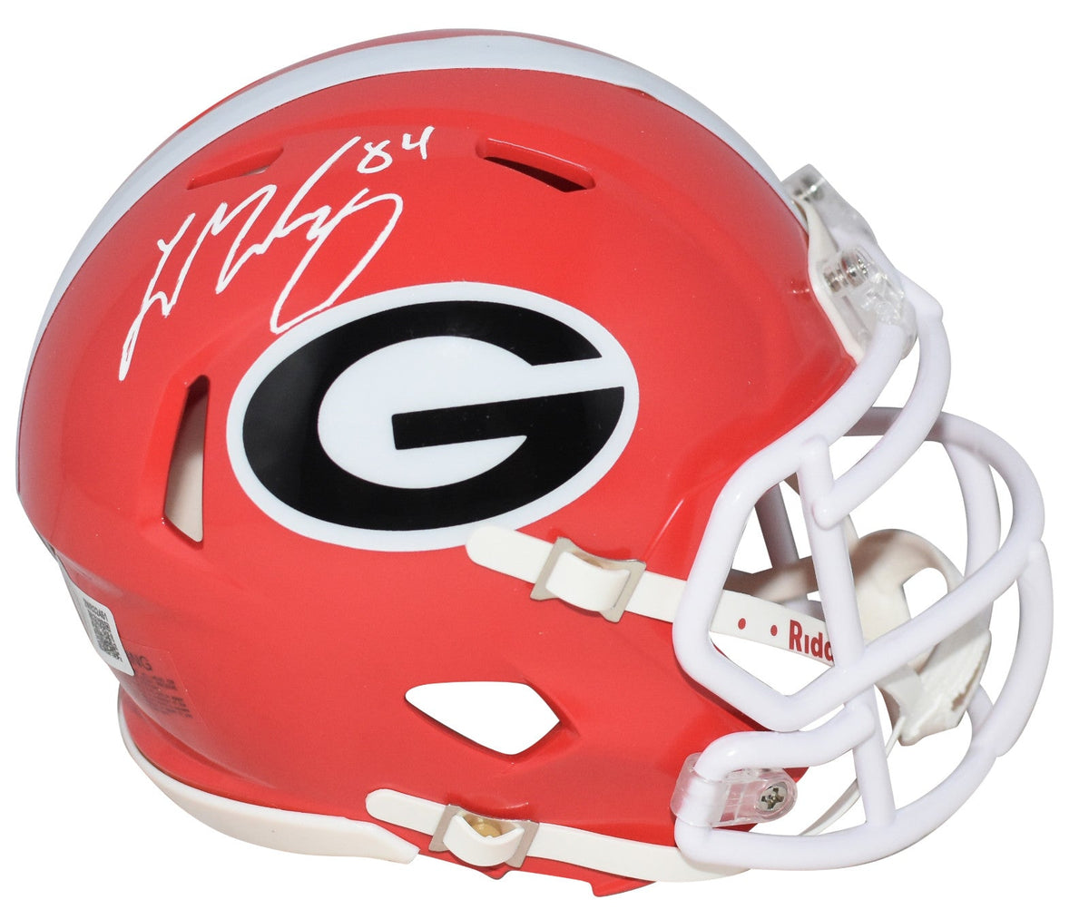 LADD McCONKEY AUTOGRAPHED GEORGIA BULLDOGS SPEED MINI HELMET BECKETT