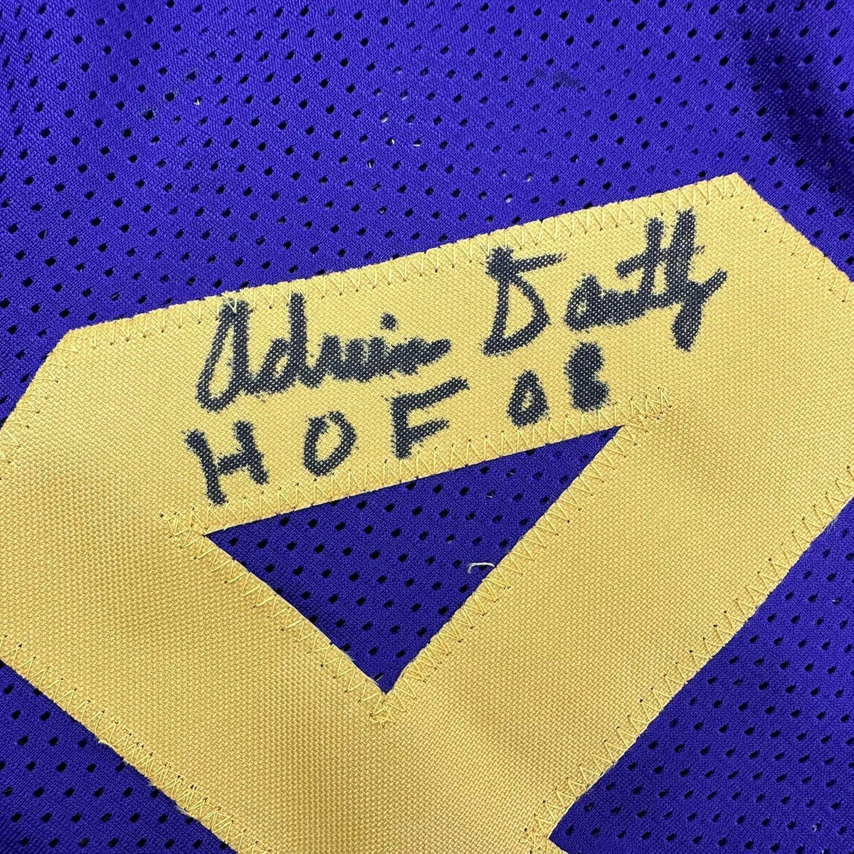 Framed Autographed/Signed Adrian Dantley 35x39 HOF Utah Purple Jersey BAS COA