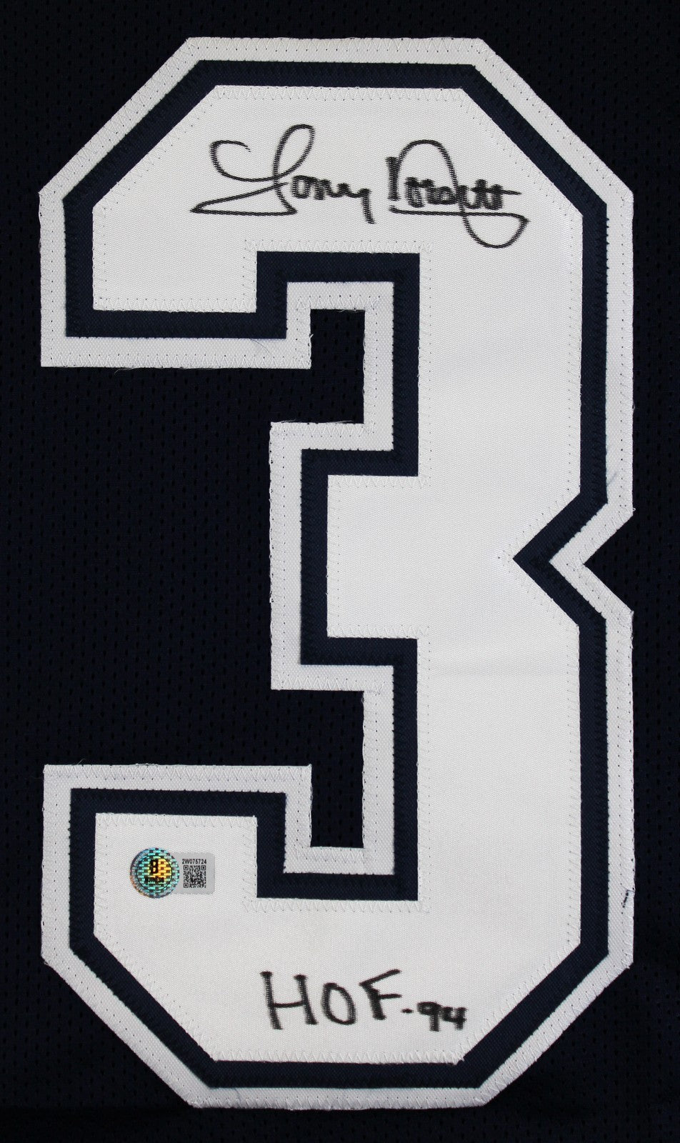 Tony Dorsett "HOF 94" Authentic Signed Navy Pro Style Framed Jersey BAS Wit 2