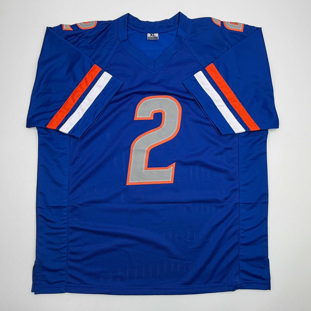 Autographed/Signed Ashton Jeanty Boise State Blue College Jersey Beckett BAS COA