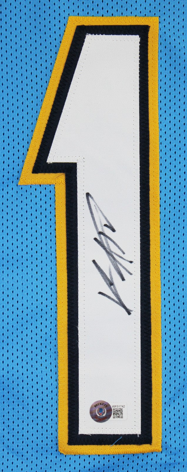 Keenan Allen Authentic Signed Powder Blue Pro Style Framed Jersey BAS Witnessed