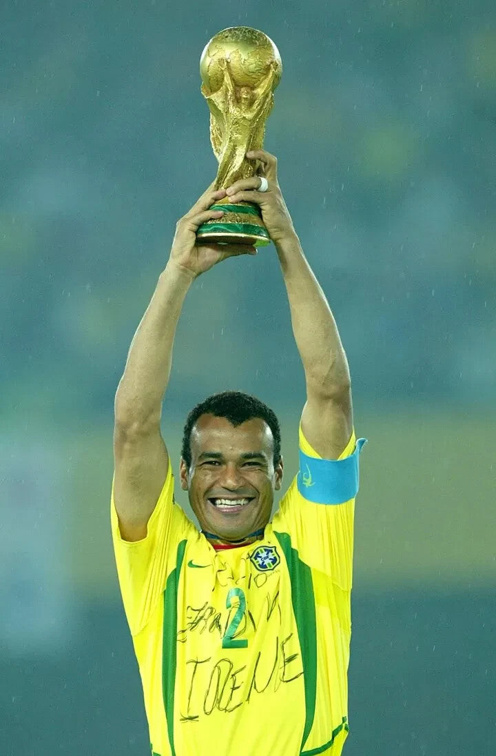 Cafu Signed AC Milan Jersey (Beckett) 2xFIFA World Cup Champion/ Brazil Ntl Team