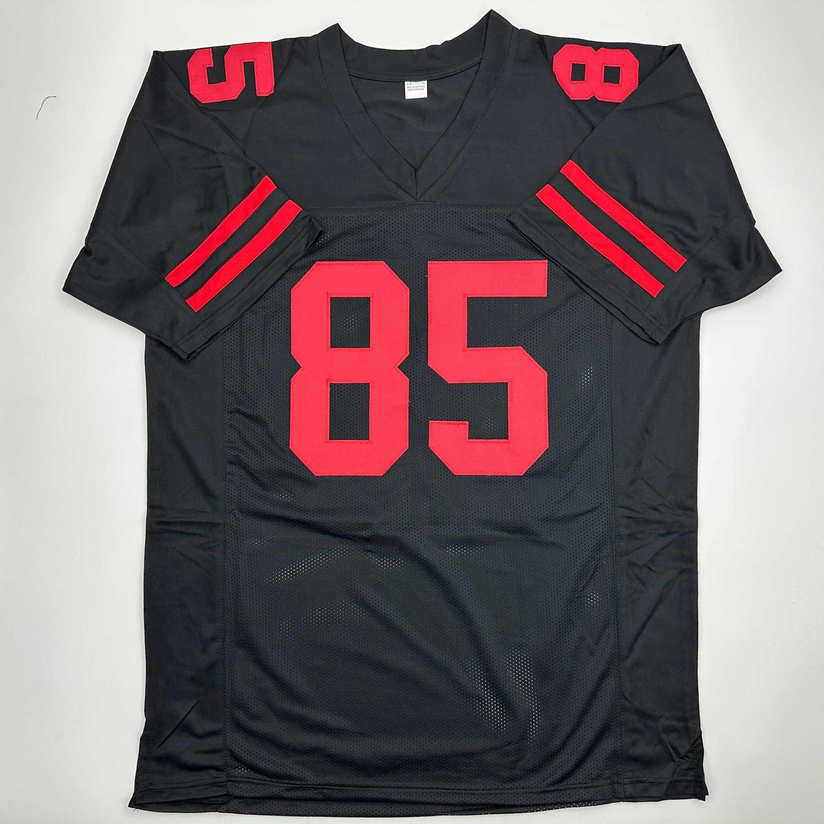 Autographed/Signed George Kittle San Francisco Black Jersey Beckett BAS COA