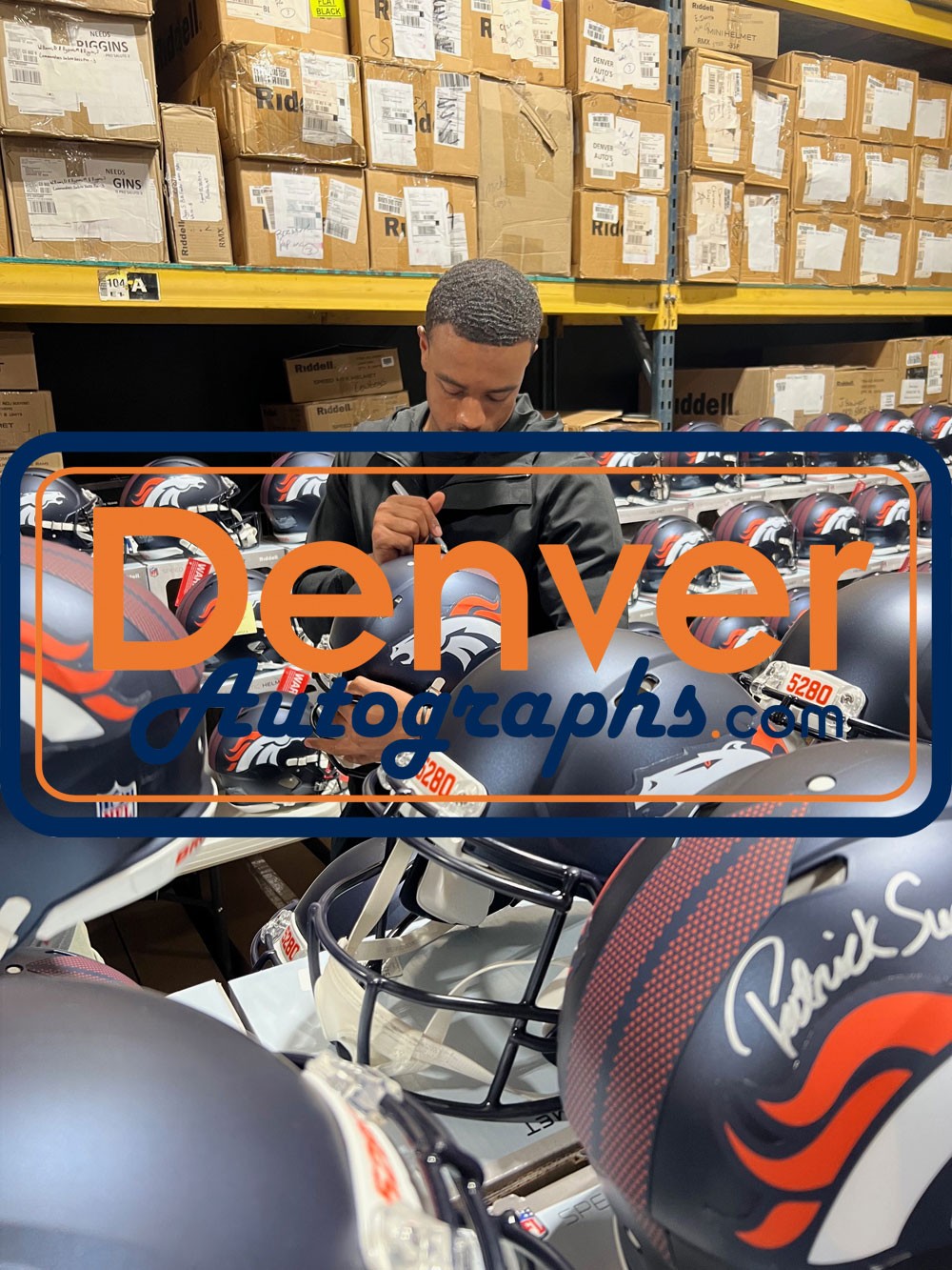 Patrick Surtain Autographed Denver Broncos Pro Helmet 24 DPOY Beckett W 53129