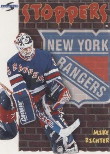 Mike Richter Signed Rangers Jersey (Beckett) 1994 Stanley Cup Champs Goaltender