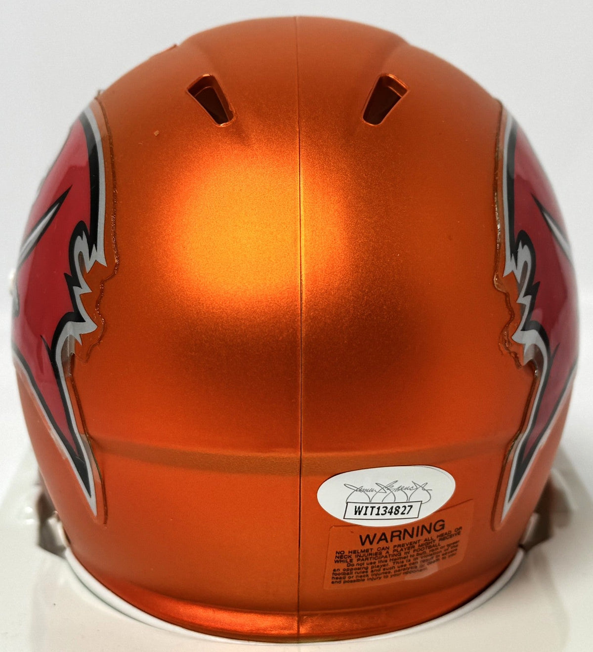 Warren Sapp Autographed Bucs W/ HOF Blaze Speed Mini Helmet - JSA *Black