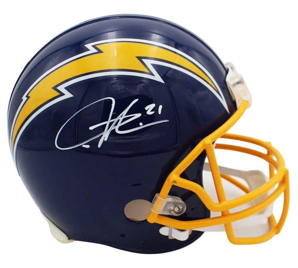 LaDanian Tomlinson Signed San Diego Chargers Authentic TB Blue VSR4 NFL Helmet