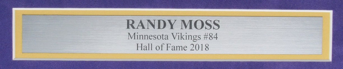 Randy Moss HOF Signed/Autographed Vikings 16x20 Photo Framed ITP Beckett 200962