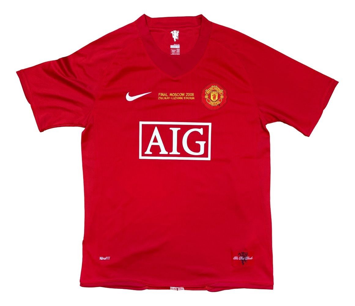 Carlos Tevez Signed Manchester United 2008 Champions League Nike Jersey BAS