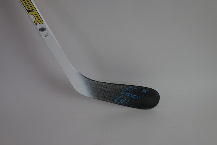 Artturi Lehkonen Signed Fisher Hockey Stick - '22 SC Champ' Inscription JSA Cert