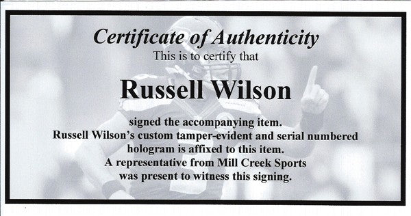 Russell Wilson Autographed Signed Framed 16x20 Photo Seattle Seahawks RW Holo