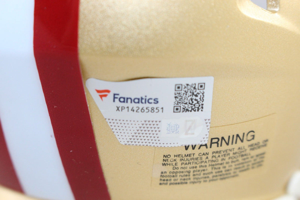 Christian McCaffrey Autographed San Francisco 49ers Mini Helmet Fanatics 52731
