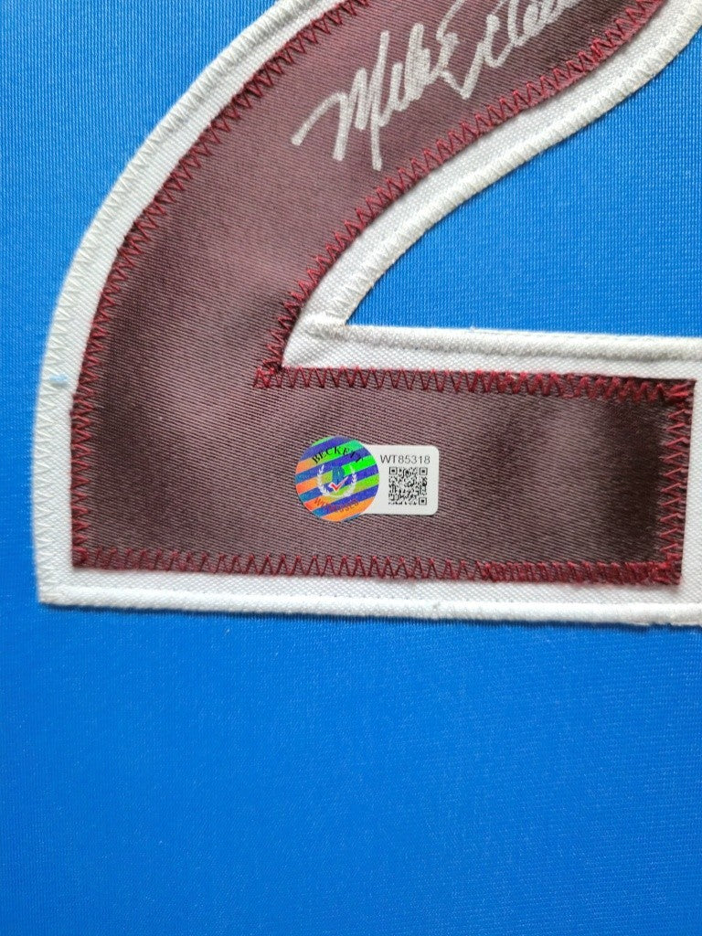FRAMED PHILADELPHIA PHILLIES MIKE SCHMIDT AUTOGRAPHED SIGNED JERSEY BECKETT HOLO