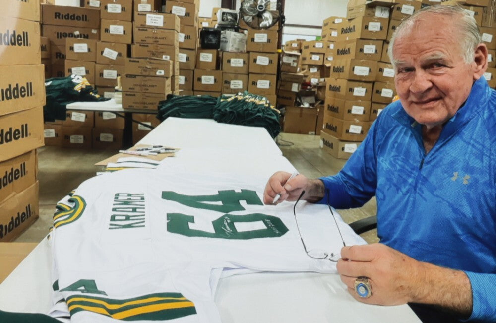 Jerry Kramer Signed Green Bay Packers Jersey Inscribed "H.O.F. 2018" (JSA)
