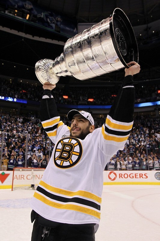 Milan Lucic Signed Boston Bruins Reebok Authentic Jersey (JSA) 2011 Cup Champion