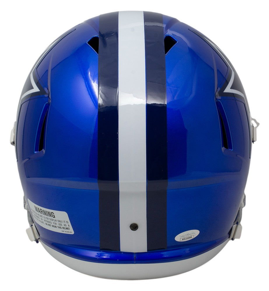 Trevon Diggs Signed Dallas Cowboys Full Size Flash Speed Replica Helmet JSA