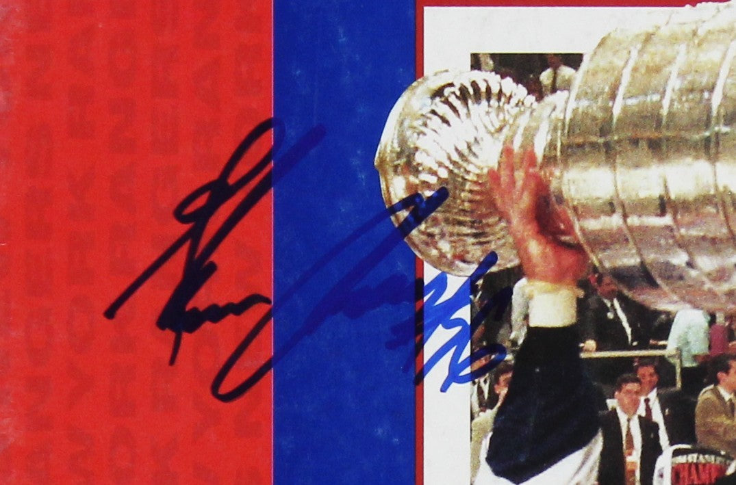 Glenn Anderson, Steve Larmer Signed NY Rangers Stanley Cup Sports Illustrated