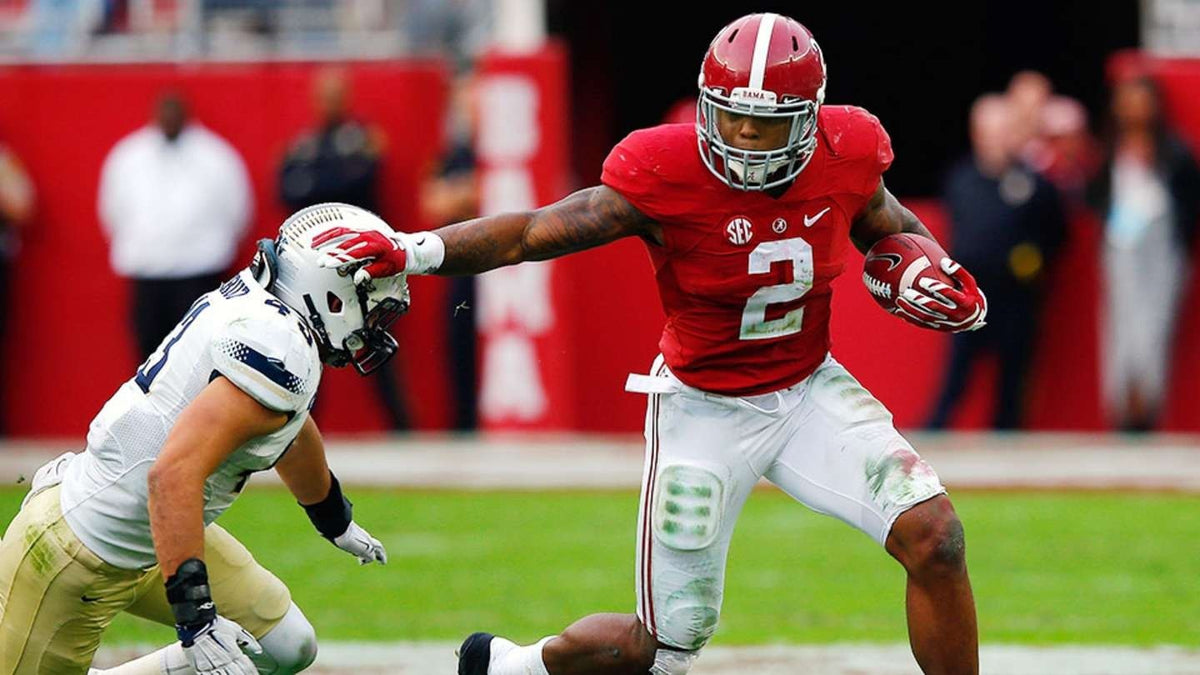 Derrick Henry Signed Alabama Crimson Tide Jersey (Beckett) Baltimore Ravens R.B.