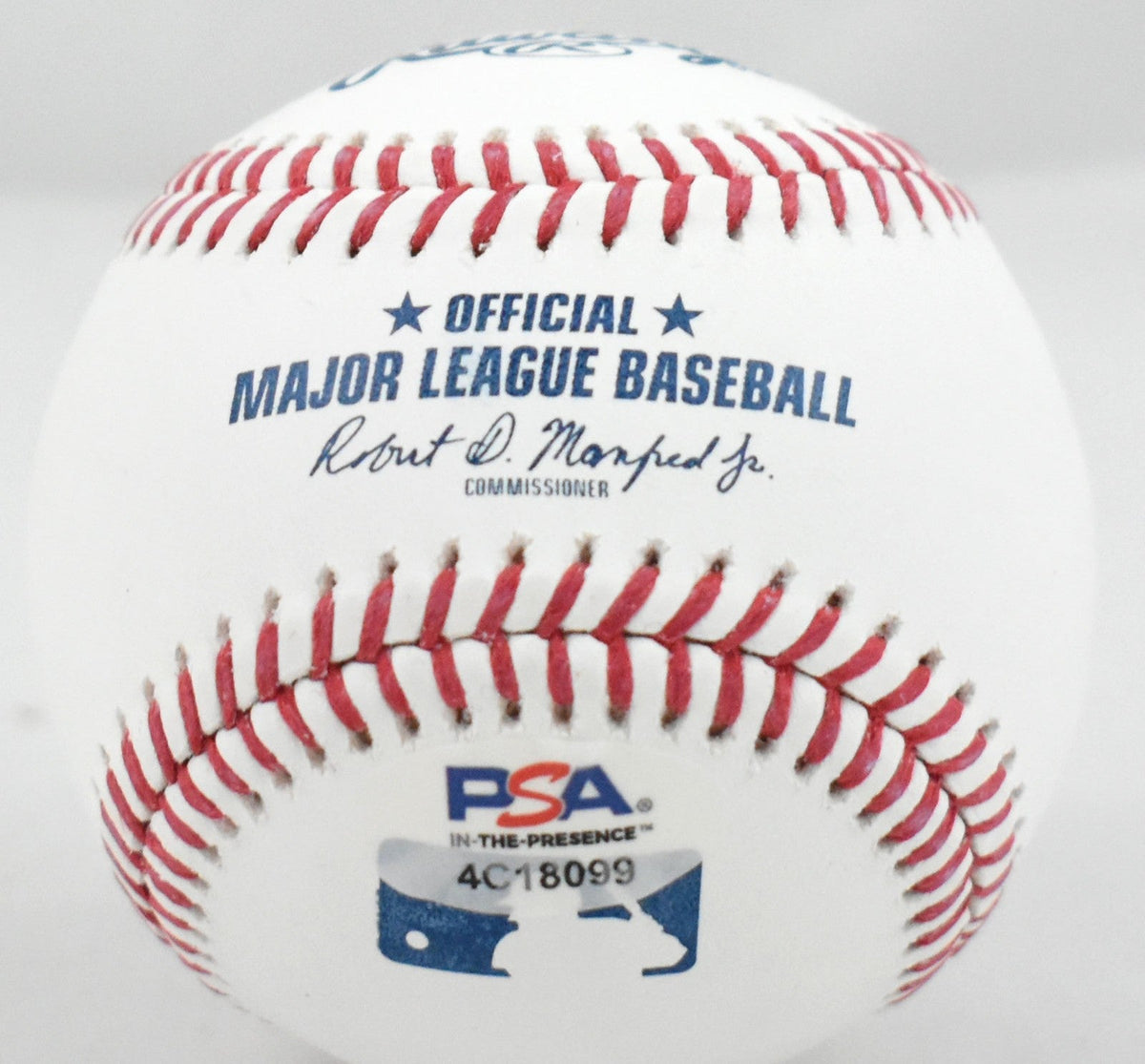 Nolan Ryan Autographed Rawlings OML Baseball w/ HOF - PSA *Blue
