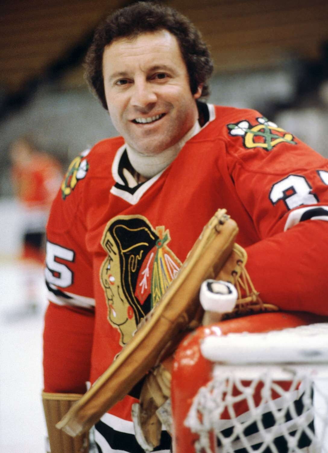Tony Esposito Signed Chicago Blackhawks Mini Goalie Mask (Beckett) 6xAll Star