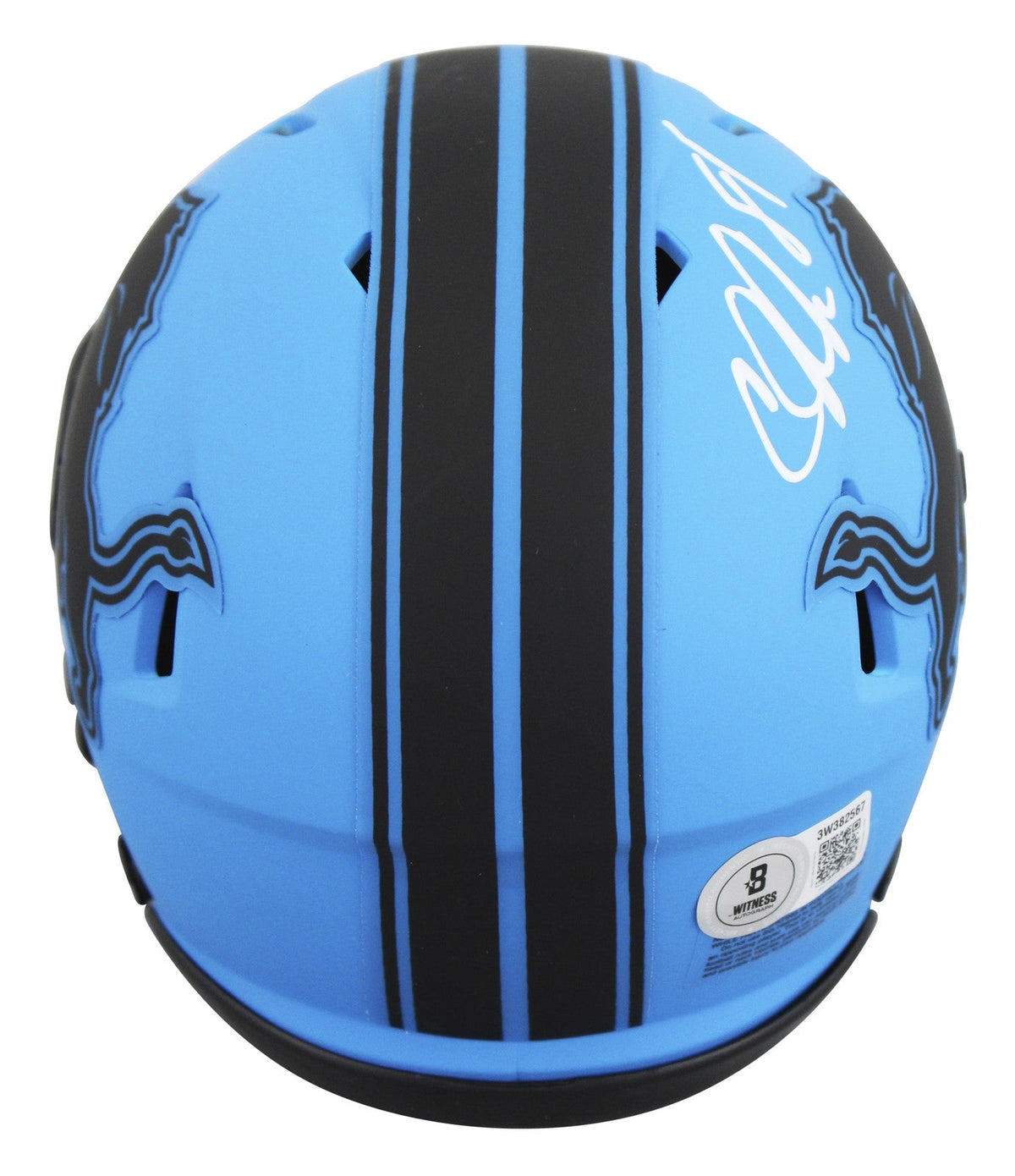 Lions Calvin Johnson Authentic Signed Rave Speed Mini Helmet BAS Witnessed