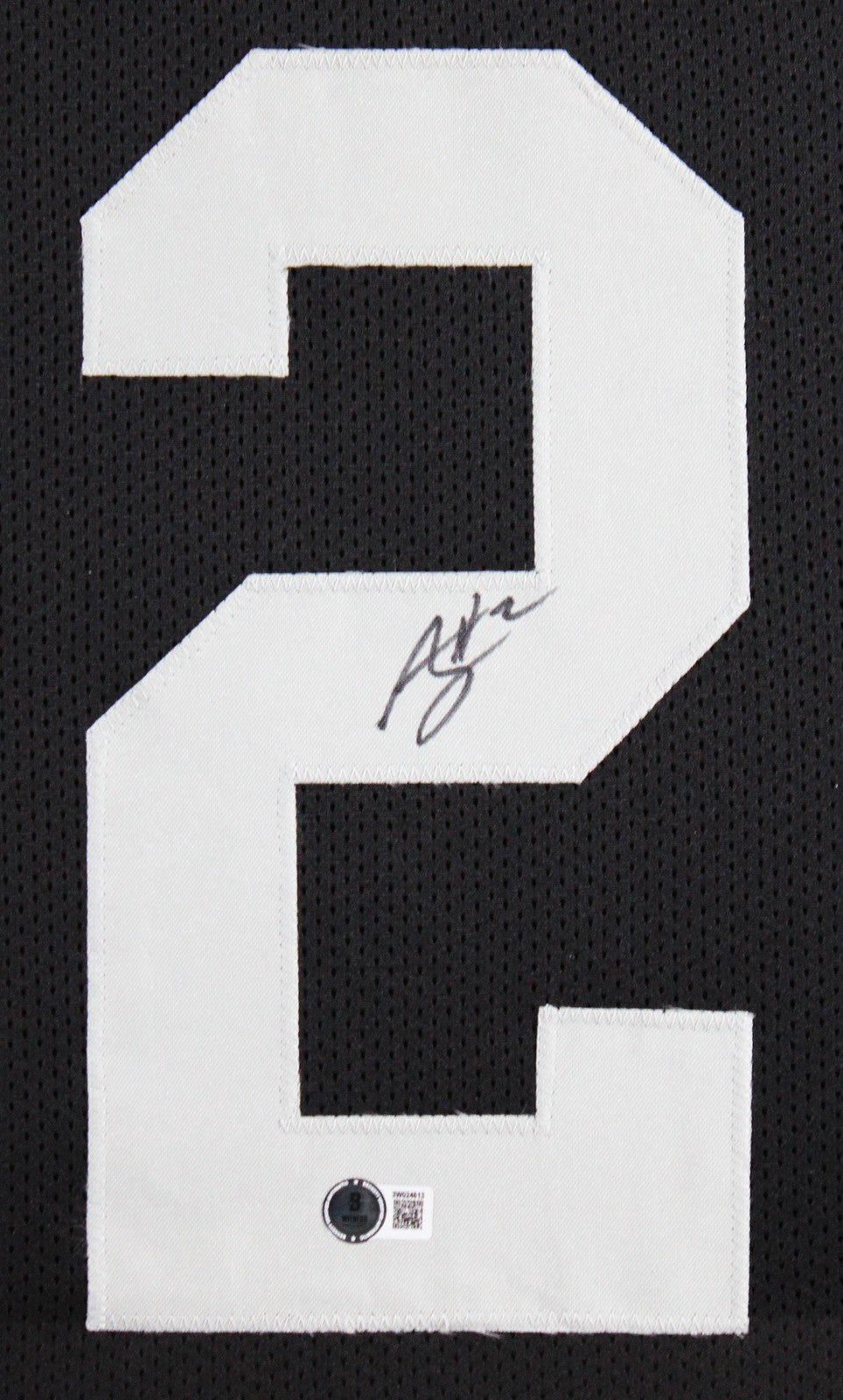 Ashton Jeanty Authentic Signed Black Pro Style Framed Jersey BAS Witnessed