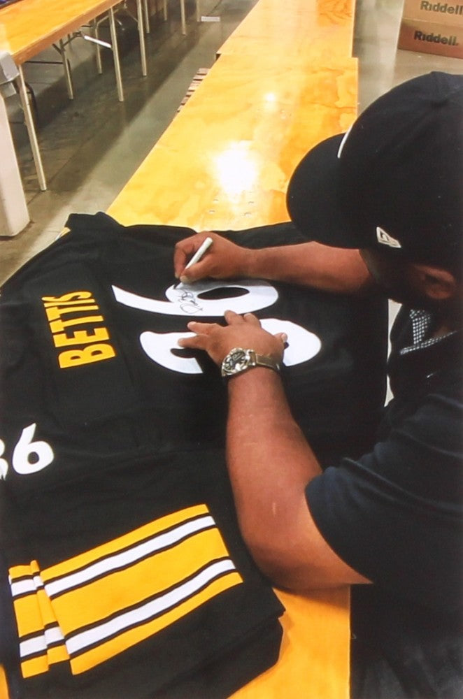 Jerome Bettis Signed Notre Dame Fighting Irish Green Jersey (Beckett) R.B.