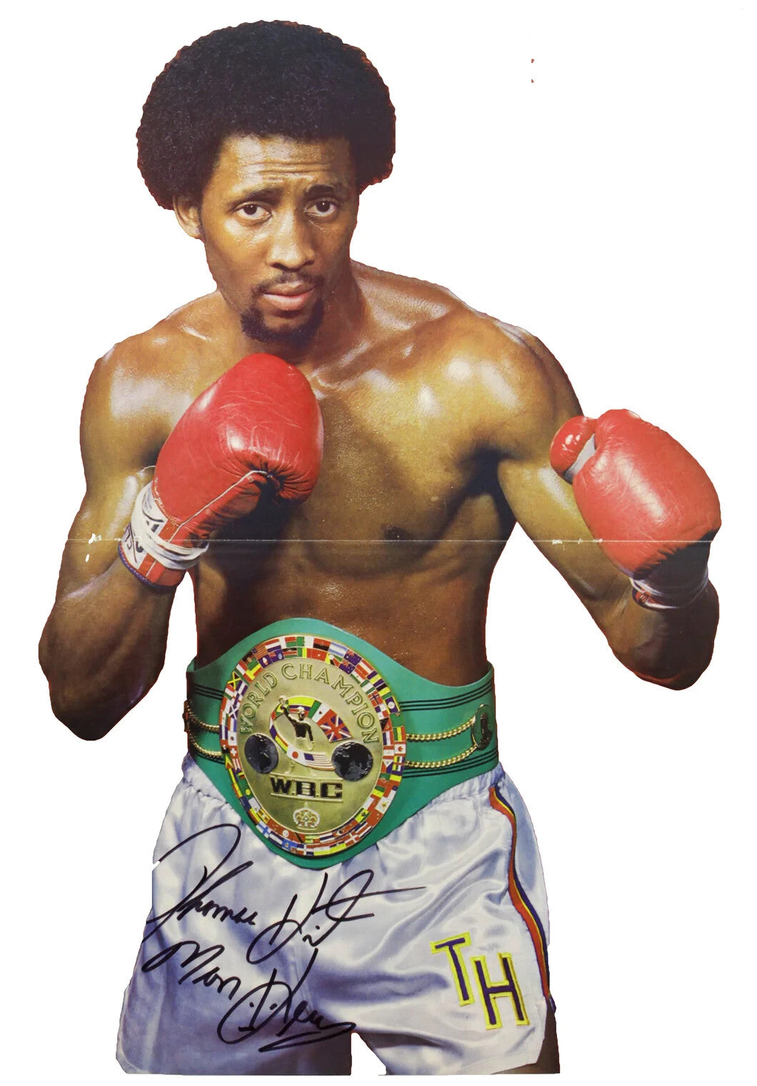 Thomas Hearns Signed Everlast Boxing Glove "Hitman" (JSA COA) 61 & 5 Record
