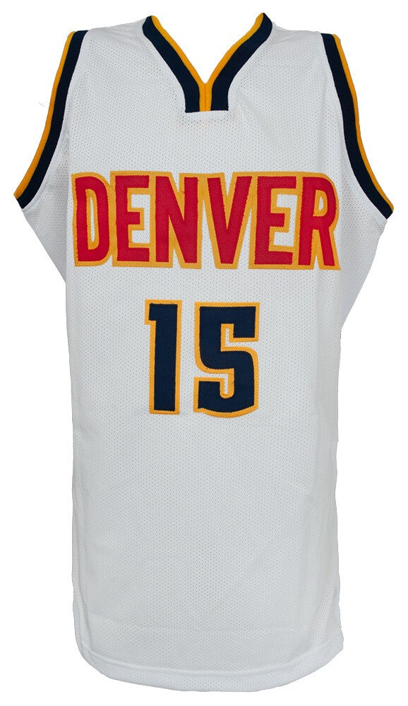 Nikola Jokic (NUGGETS) Signed White Custom Basketball Jersey - (JSA COA)