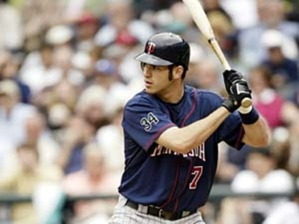 Joe Mauer Signed Louisville Slugger Pro Baseball Bat (Beckett) Twins 2009 AL MVP