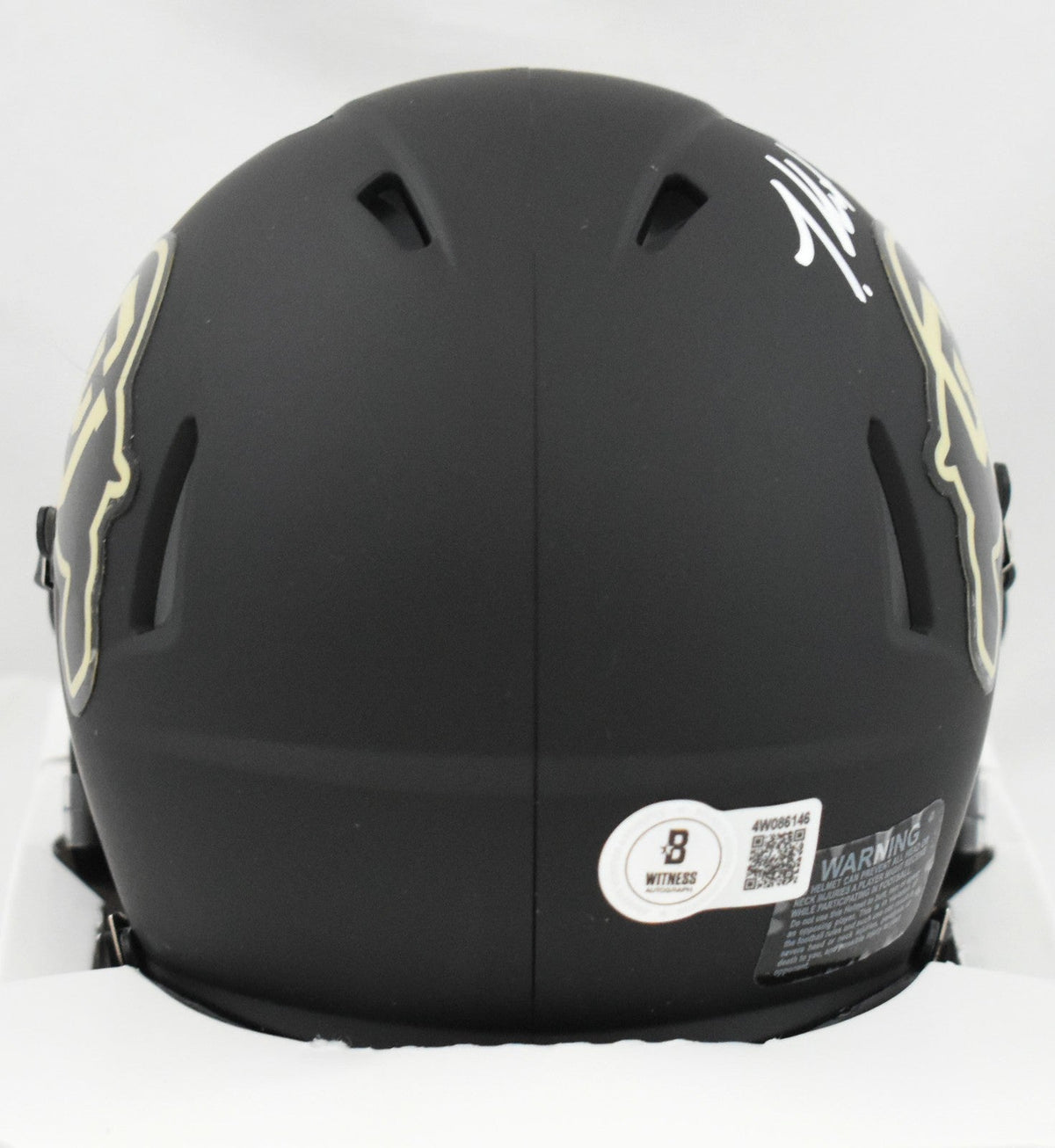 Travis Hunter Autographed Colorado Buffaloes Speed Mini Helmet - Beckett W Holo