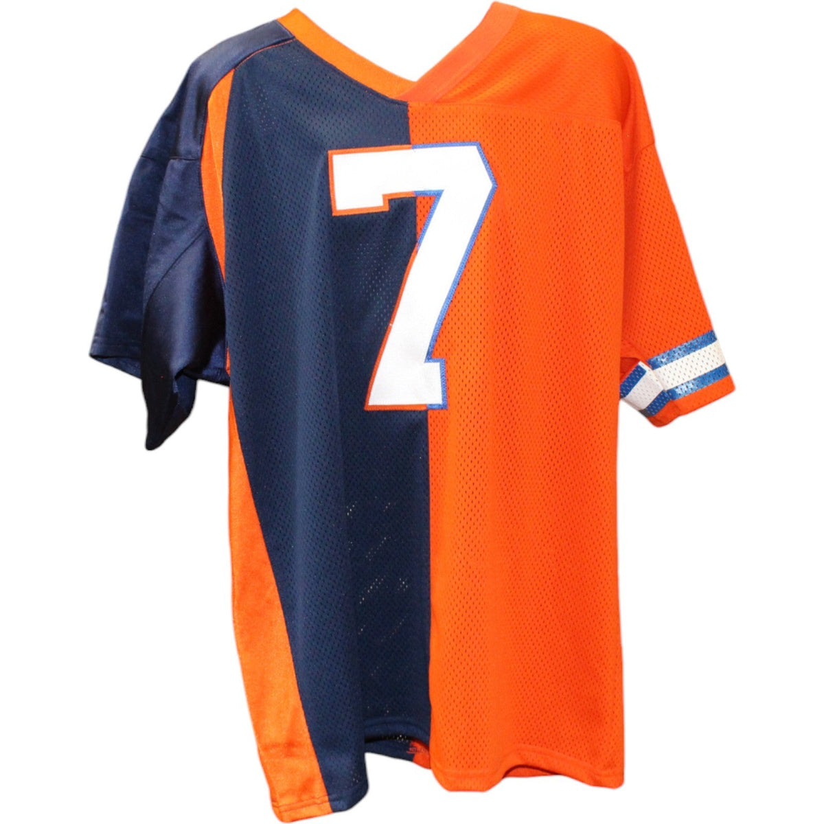 John Elway Signed Denver Broncos half 3 XL Jersey HOF Mounted Memories 51337