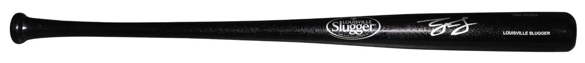 GEORGE LOMBARD JR SIGNED NEW YORK YANKEES LOUISVILLE SLUGGER BLACK BAT BECKETT