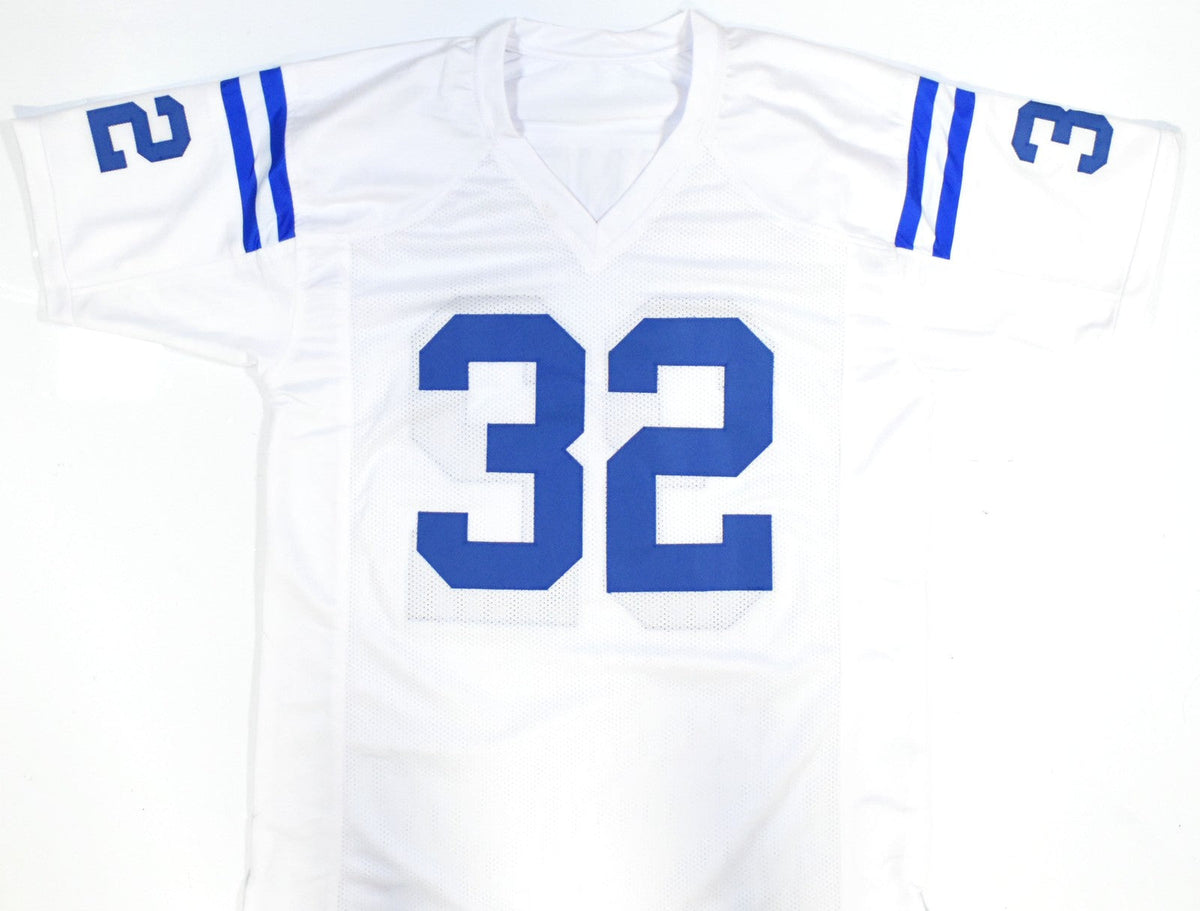 Edgerrin James Autographed White Pro Style Jersey - Beckett W Hologram *Silver