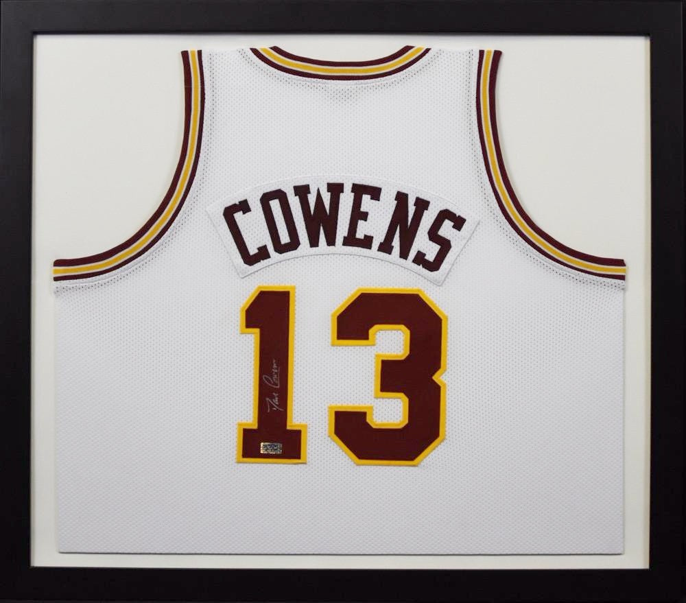 DAVE COWENS SIGNED FLORIDA STATE SEMINOLES BASKETBALL #13 FRAMED JERSEY COA