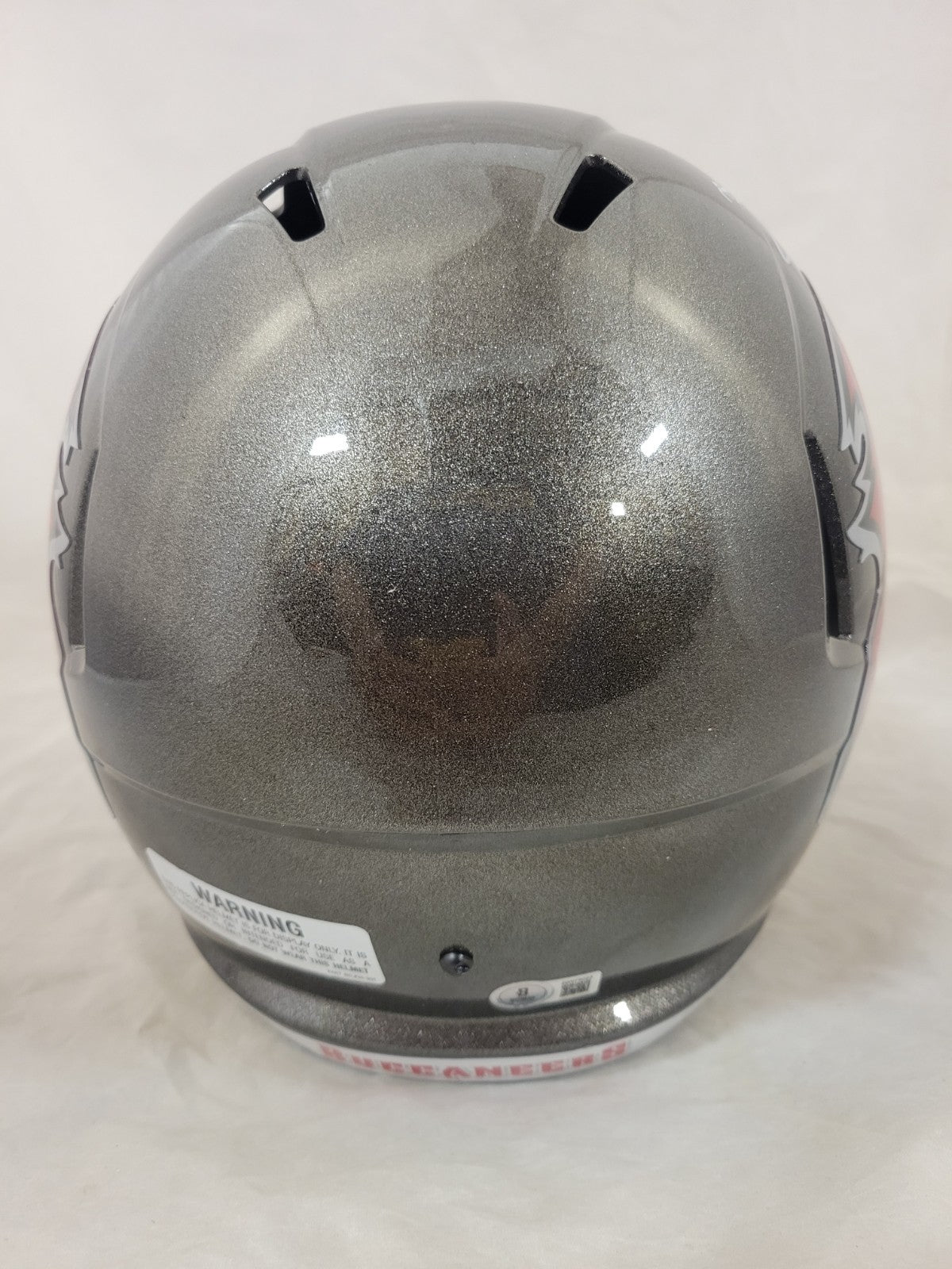BUCKY IRVING SIGNED TAMPA BAY BUCCANEERS F/S SPEED REPLICA HELMET BAS