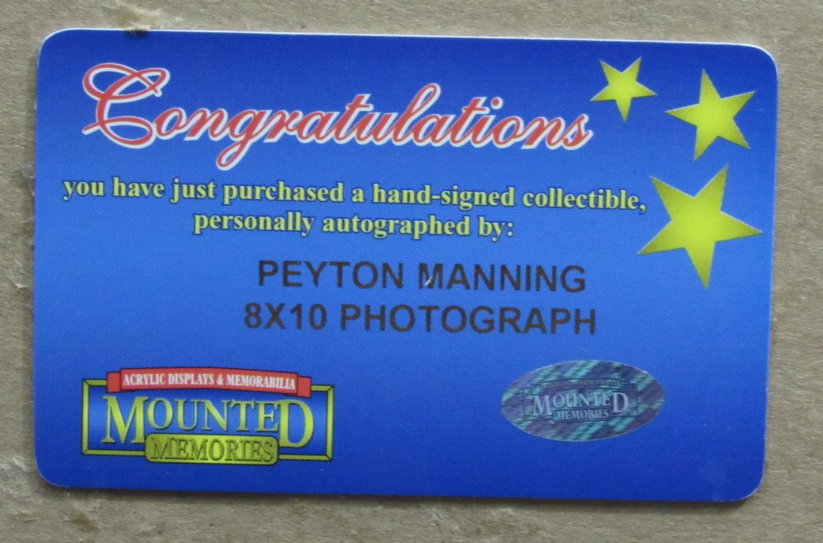 Peyton Manning HOF Colts Signed/Autographed Photo Collage Framed 198158