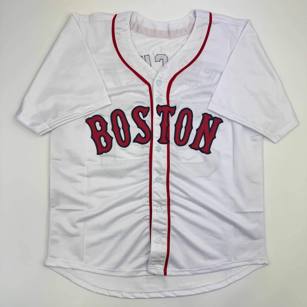 Autographed/Signed Garrett Crochet Boston White Baseball Jersey JSA COA