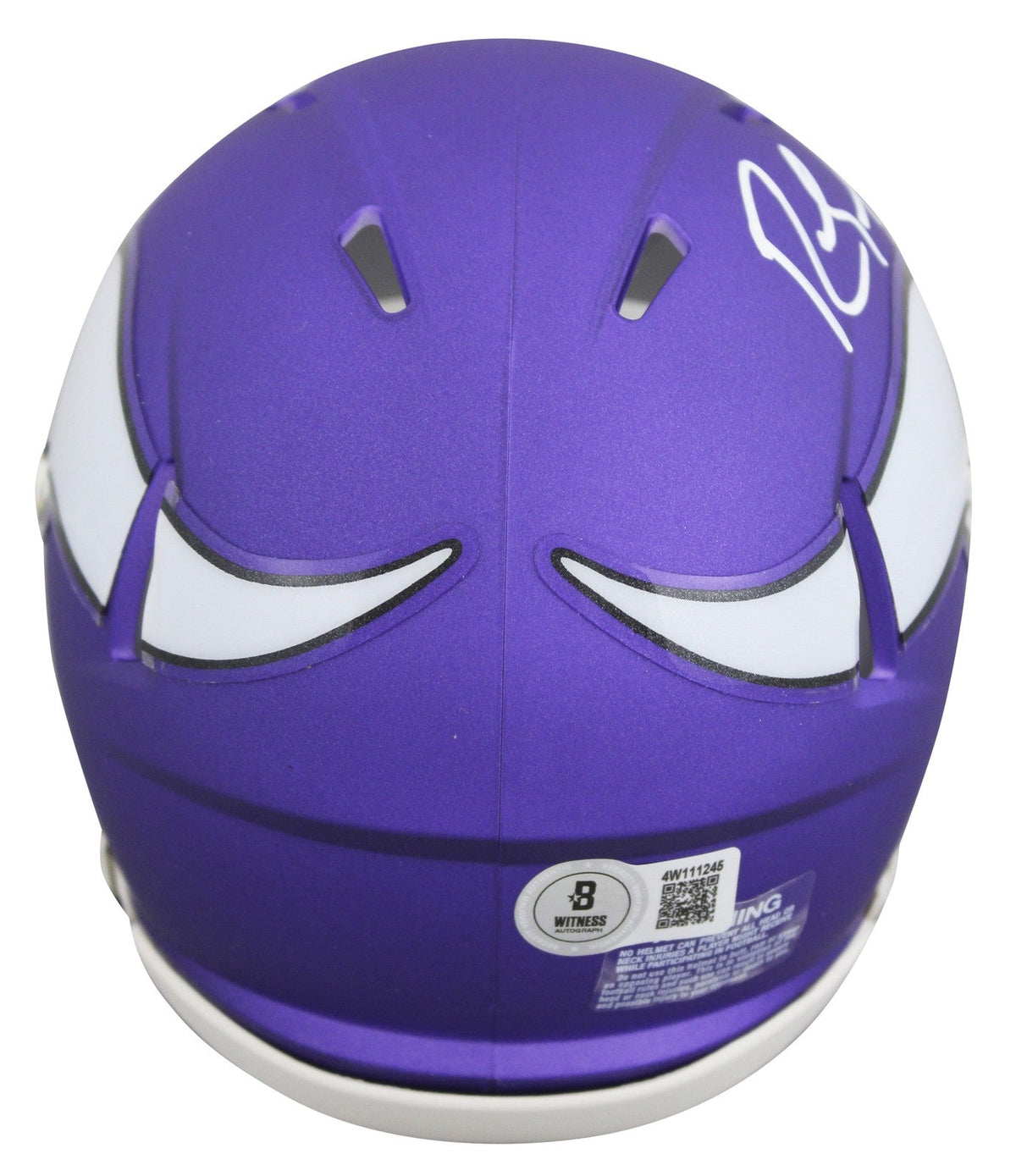 Vikings Randy Moss Authentic Signed Speed Mini Helmet Autographed BAS Witnessed