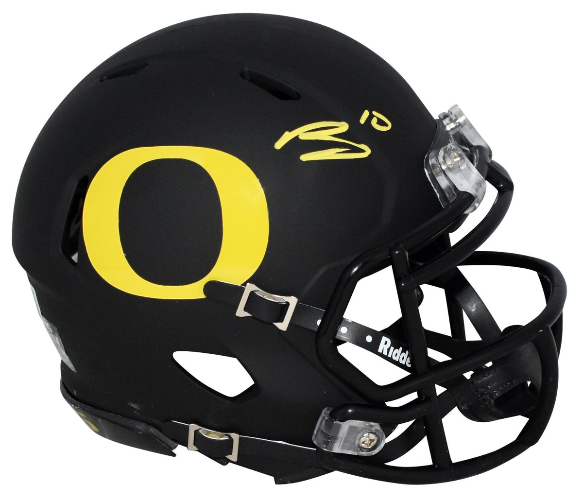 BO NIX AUTOGRAPHED OREGON DUCKS BLACK SPEED MINI HELMET BECKETT