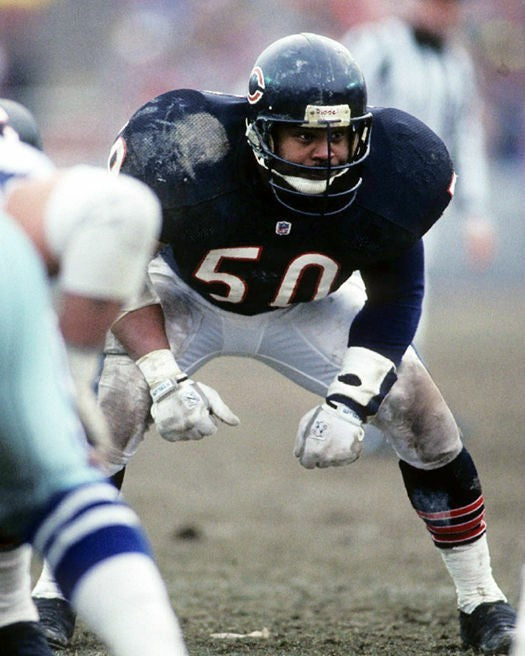 Dan Hampton & Mike Singletary Signed Bears Full-Size Speed Helmet (Beckett)