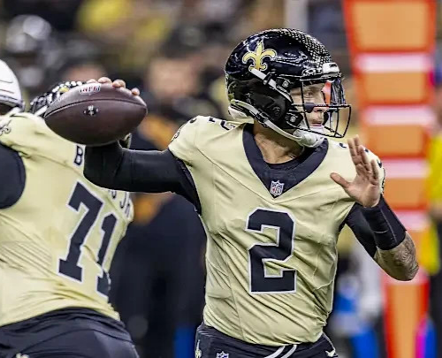 Spencer Rattler Signed Saints Full-Size Helmet (JSA COA) 2024 Draft Pick / Q.B.