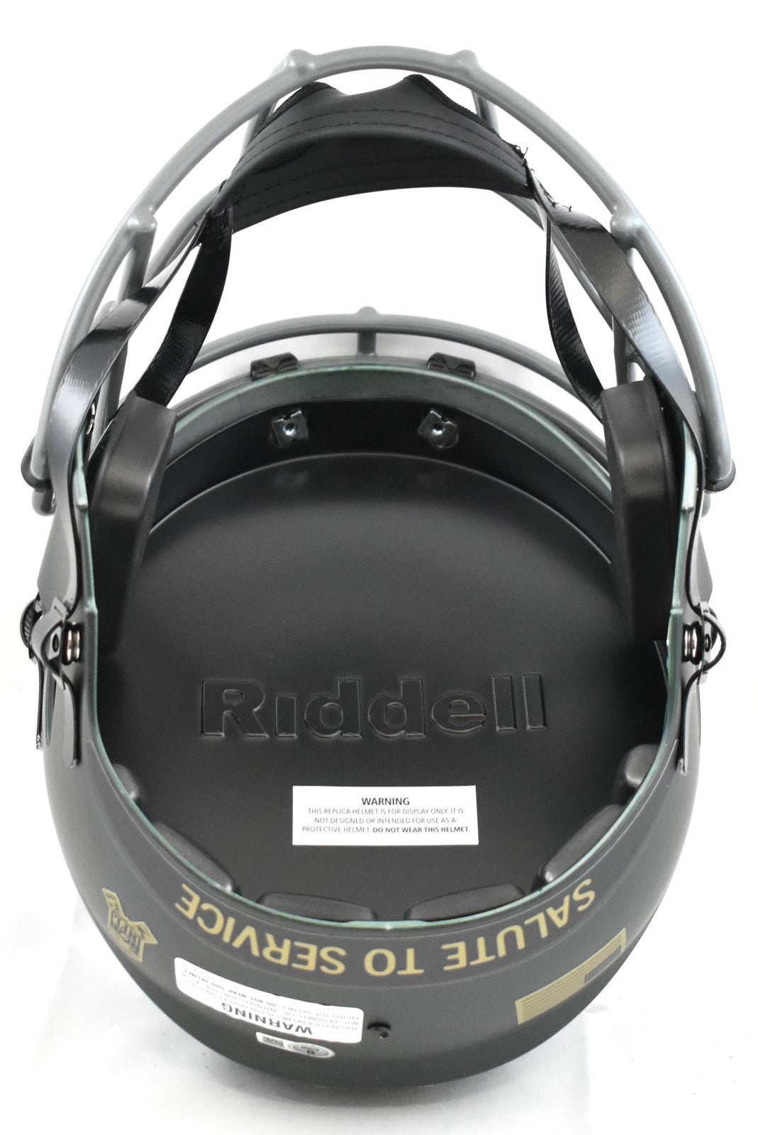 A.J. Brown Autographed Eagles F/S Salute 2025 Speed Helmet - Beckett W Hologram