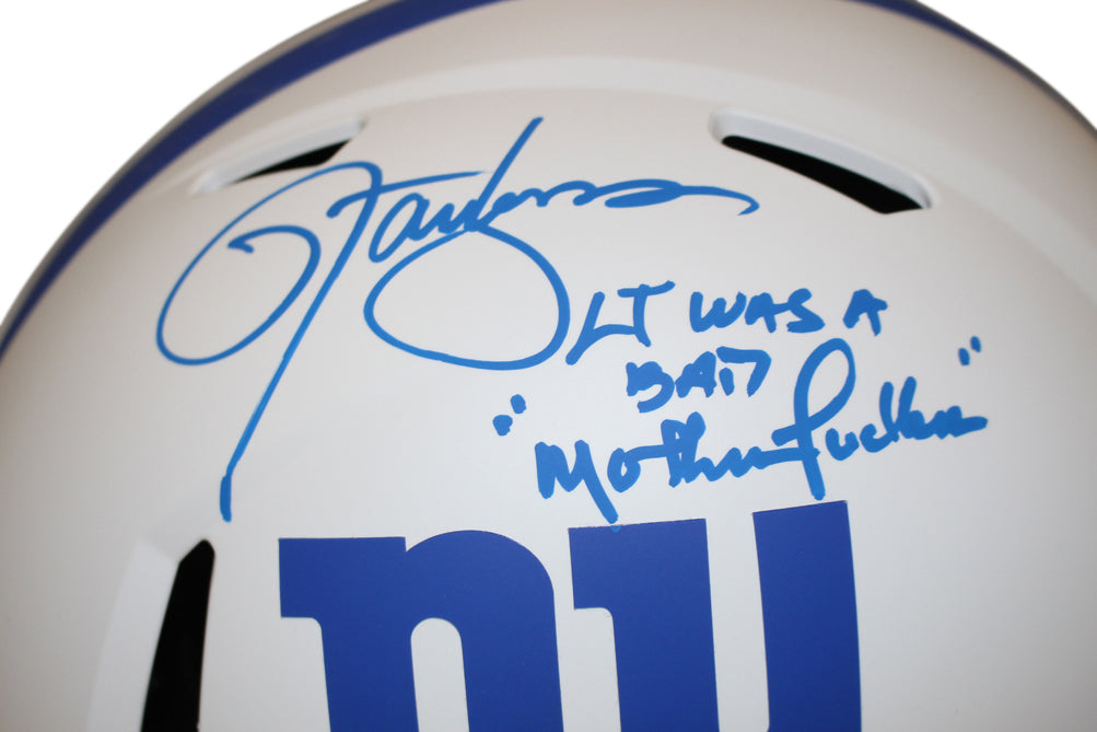 Lawrence Taylor Autographed New York Giants Authentic Lunar Helmet JSA 34678