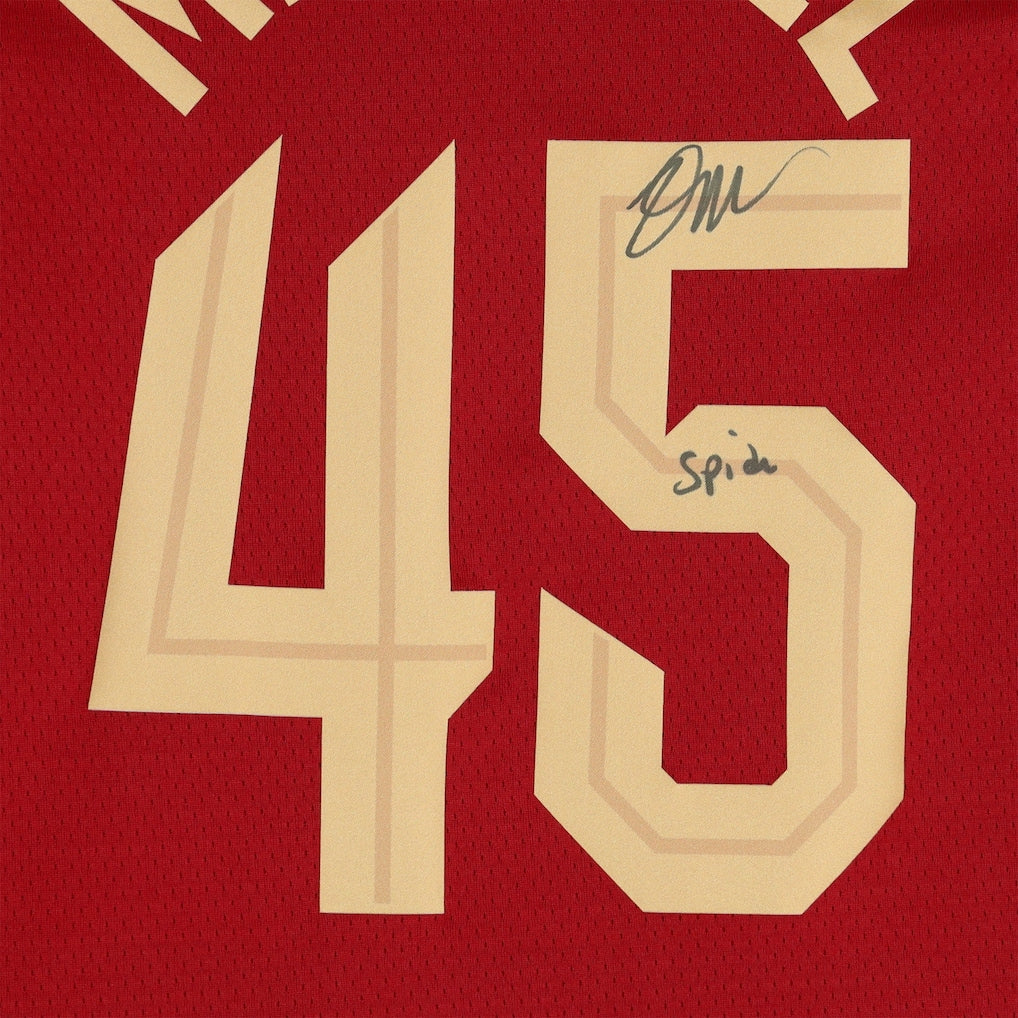 Donovan Mitchell Cleveland Cavaliers Autographed Maroon Nike 2022-23 Icon Swingman Jersey with "Spida" Inscription