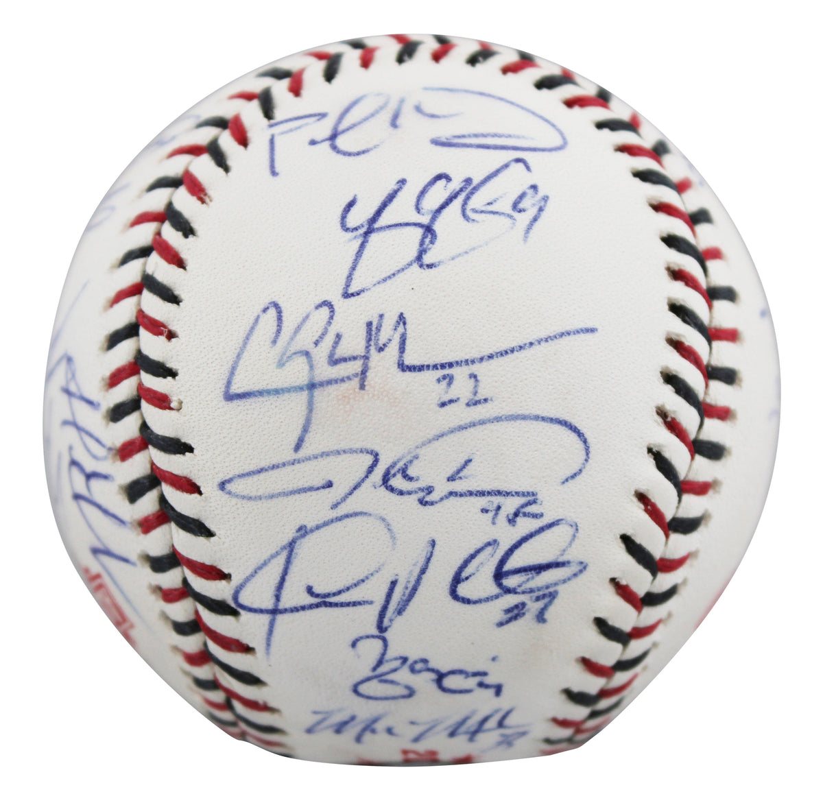 2015 NL ASG (27) Bryant, deGrom, Kershaw, Scherzer Signed Baseball BAS #AE13969