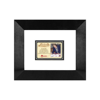 Al Pacino Autographed Michael Ferrari The Godfather Michael Corleone 30"x40" Framed Canvas Giclée
