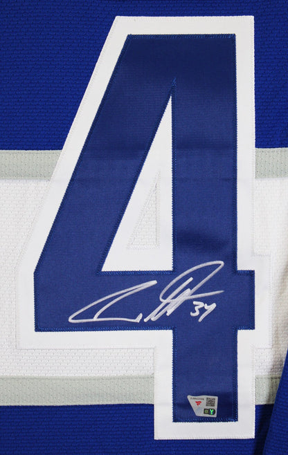 Maple Leafs Auston Matthews Signed Blue Vintage M&N Throwback Jersey Fanatics